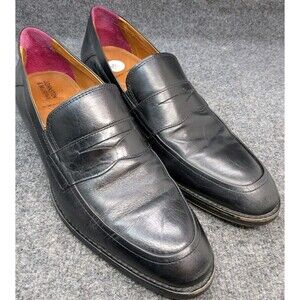 Men's Johnston & Murphy Holden Penny Loafers w/Memory Foam in Black SZ 10 M